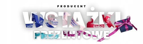 Wstążka nadruk Wesołych Świąt na Arena.pl