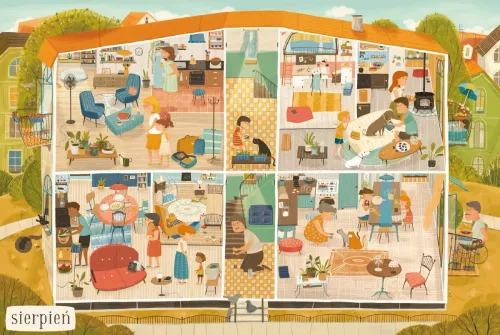 Obrazkowa książka edukacyjna dla dzieci - Rok w domu - 2023 Oprawa twarda na Arena.pl