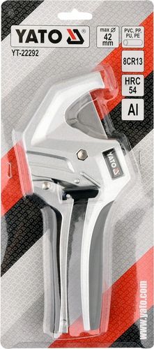 YATO OBCINAK NOŻYCE ALUMINIOWE DO RUR PCV PP, PE, PU, PESZLI 42MM YT-22292 na Arena.pl