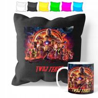 ZESTAW: KUBEK + POSZEWKA - AVENGERS - PREZENT WIELE WZORÓW + IMIĘ