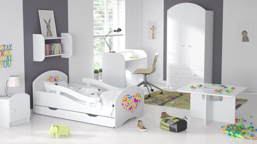 Łóżko dziecięce LEO 140x70 białe na Arena.pl