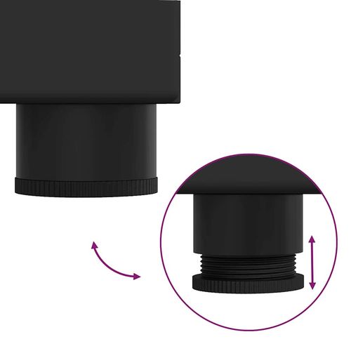 Szafka z umywalką do łazienki TULUM Czarny 60 x 34 x 63 cm na Arena.pl