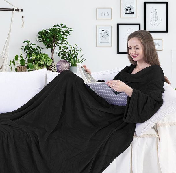 Koc DecoKing LAZY BLACK 170x200 zdjęcie 1