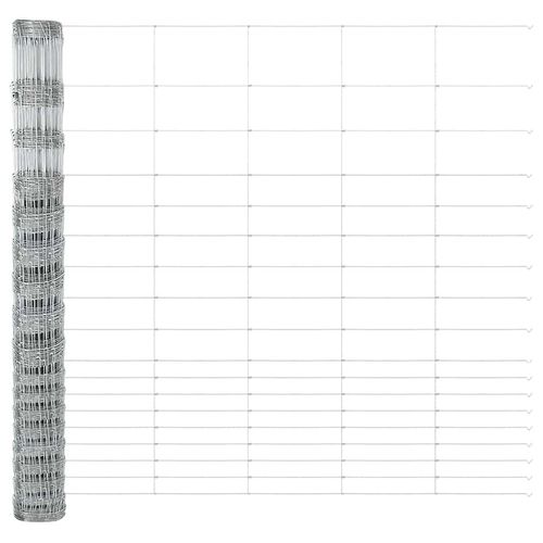 Ogrodzenie pastwiskowe Srebrny 25 x 1.5 m Stal galwanizowana na Arena.pl