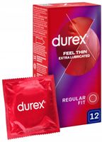 Prezerwatywy DUREX Fetherlite Elite 12 sztuk Super cienkie Nawilżane