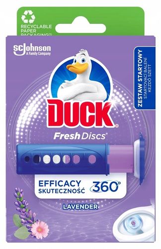 duck fresh discs lavender - żelowy krążek do toalety 36ml + aplikator na Arena.pl