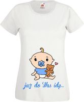 Koszulka z Nadrukiem CIĄŻOWA KOSZULKI CIĄŻOWE