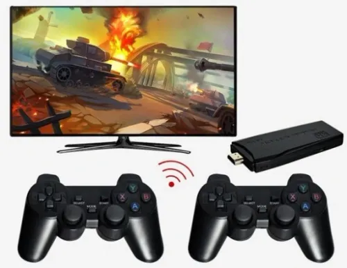 KONSOLA RETRO GRA TELEWIZYJNA BEZPRZEWODOWA HDMI +2PADY TV WIFI +20000 GIER na Arena.pl