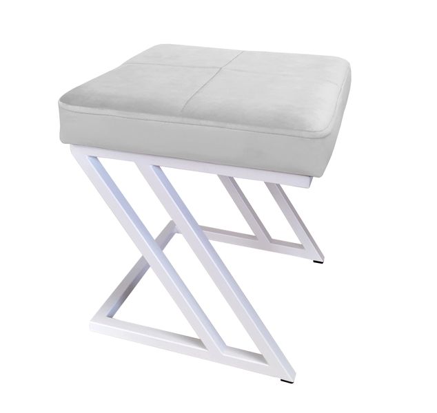 Pufa ZETA LOFT taboret podnóżek podstawa biała MG39 zdjęcie 1