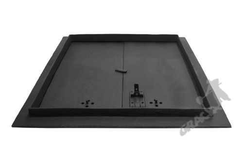 DRZWI B09 - 64X55 CM + TERMOMETR 0-250°C ŻELIWNE DO WĘDZARNI CHLEBOWE na Arena.pl