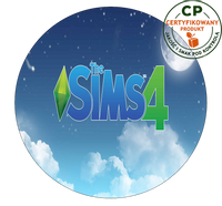 Opłatek na tort Sims