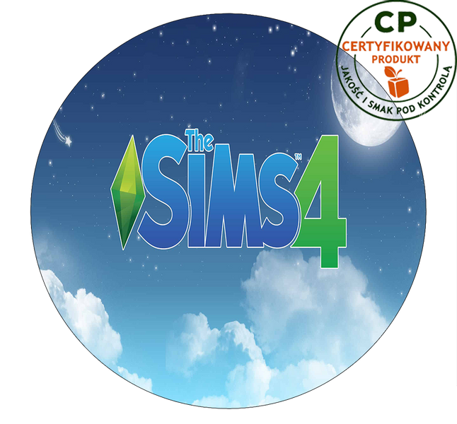 Opłatek na tort Sims zdjęcie 1