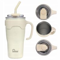 Kubek Termiczny Ze Słomką Majestic Sport Jelly 650 ml Biały