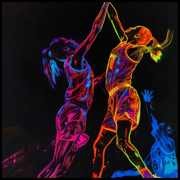 Plakat 80x80cm Mecz W Kosza zdjęcie 2