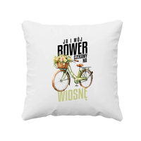 Ja i mój rower czekamy na wiosnę - poduszka na prezent