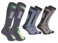 3x CIEPŁE TERMO PODKOLANÓWKI NARCIARSKIE DAMSKIE ZIMOWE 35-38 TERMOAKTYWNE