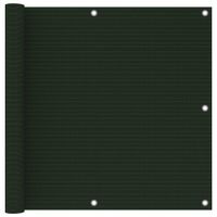 Parawan balkonowy, ciemnozielony, 90x400 cm, HDPE