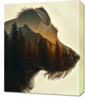 Obraz 50x60cm Psi Duch Lasu