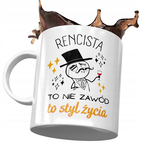 Dla Rencisty Kubek Na Urodziny Imieniny Na Prezent Z Nadrukiem Ze Zdjęciem na Arena.pl