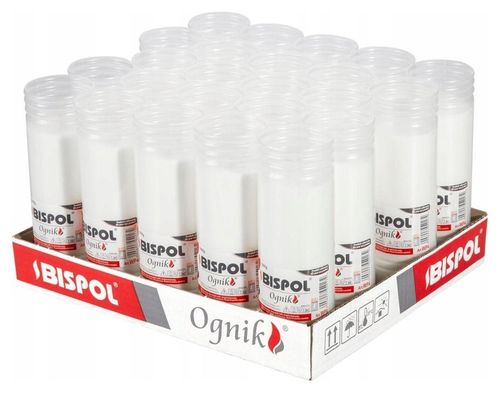 BISPOL Wkłady do zniczy parafinowe WP4 96H 24szt. na Arena.pl