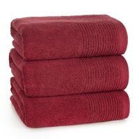 Ręcznik kąpielowy frotte LARI 70x140 cm bordowy 500 g/m²