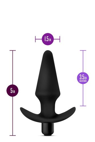 anal adventures platinum silicone vibrating plug black na Arena.pl