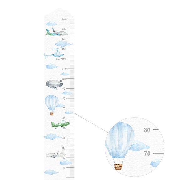 Naklejka Miarka Wzrostu Samoloty DK356 zdjęcie 2