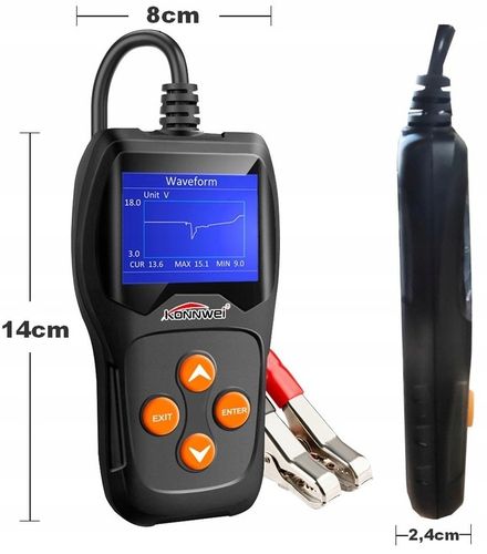 TESTER DO BATERII AKUMULATORÓW 12V Konnwei KW600 na Arena.pl