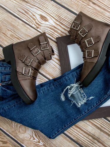 BRĄZOWE BOTKI WORKERY Rozmiar - 40 na Arena.pl