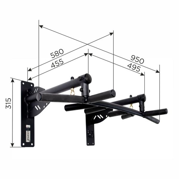 drążek do podciągania Drago czarny MAŁPISZON zdjęcie 9