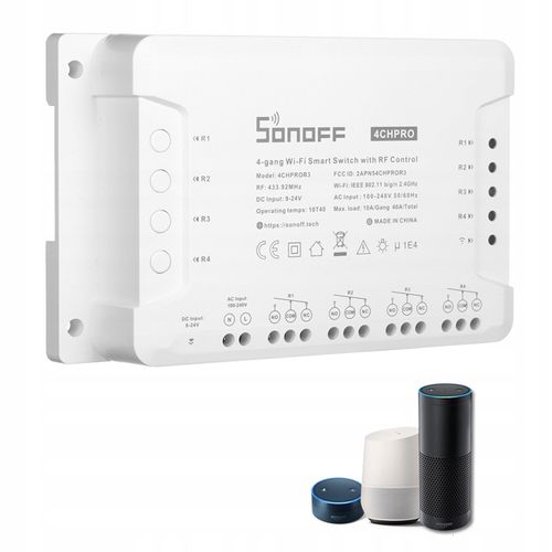 Sonoff 4CH R3 PRO WiFi 4 kanały eWelink smart DIN na Arena.pl