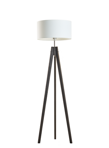 Popielata lampa podłogowa HAITI E27 na Arena.pl