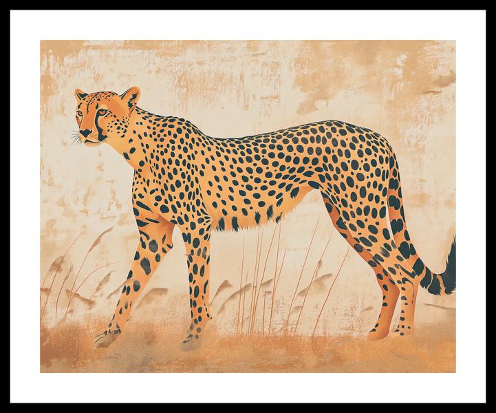 Plakat 50x40cm Gepard w Ruchu zdjęcie 3