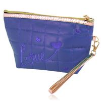 Kosmetyczka pikowana LOVE granatowa