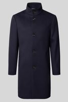 Tommy Hilfiger Płaszcz o kroju regular fit z mieszanki wełny - granatowy XL