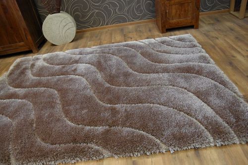 Dywan SHAGGY SOFT - 3D 2244 brąz na Arena.pl