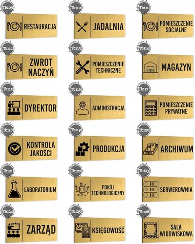Tabliczka na drzwi dibond ZARZĄD Piktogram Tablica informacyjna Aluminium na Arena.pl
