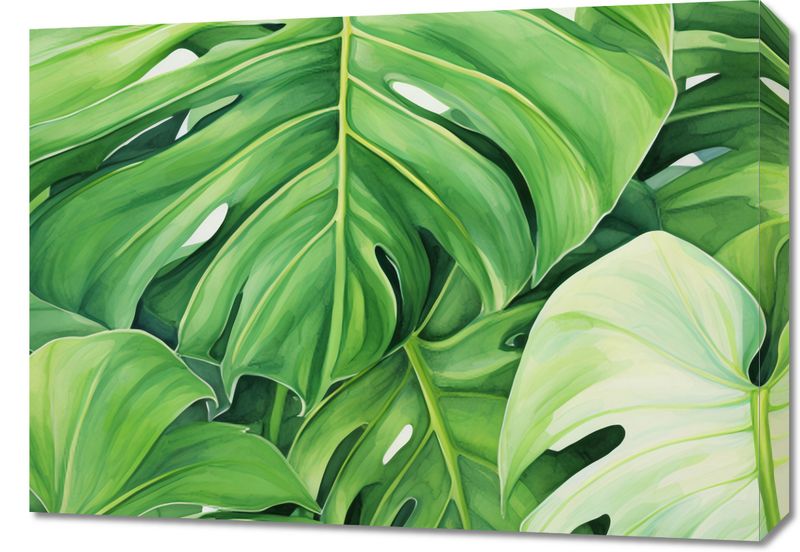 Obraz 70x50cm Tajemnice Liści zdjęcie 1