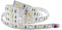TAŚMA LED RGBW SAMSUNG CHIPSET 5050 KOLOROWA 12V 60 LED/m 14,4W/m 5 METRÓW