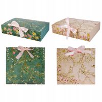 PUDEŁKA OZDOBNE PREZENTOWE 22X17 CM 2 SZT KWIATY INCOOD