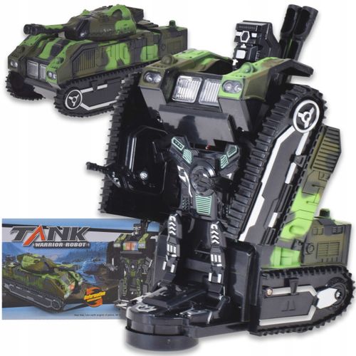AUTO ROBOT SAMOCHÓD AUTOBOT 2w1 CZOŁG NA BATERIE DLA DZIECI ŚWIECI JEŹDZI na Arena.pl