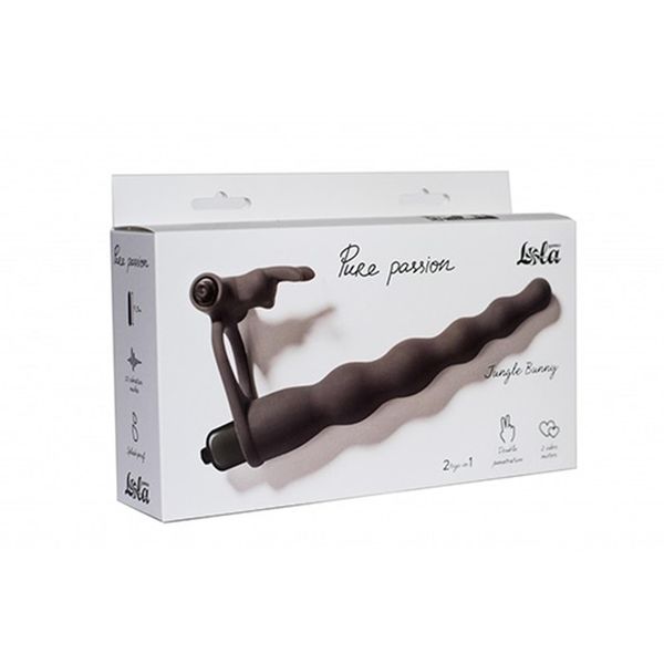 Strap - On Pure Passion Jungle Bunny Black zdjęcie 1