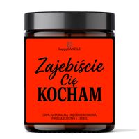 Świeca Sojowa „Zajebiście Cię Kocham” – Prezent Walentynkowy I Nie Tylko