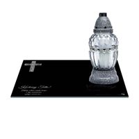 SZKLANA PODSTAWKA POD ZNICZE 40x30cm 556b Tata