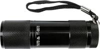 latarka aluminiowa, 9led, czarna - yt-08570