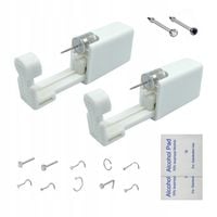 Piercing nosa sterylny aparat kolczyk CZ 2mm 2szt.
