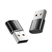 adapter usb męski-żeński typ c dwuczęściowy joyroom s-h152 (czarny)