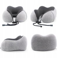 Poduszka podróżna na szyję rogal z pianki memory – samolot, auto, pociąg