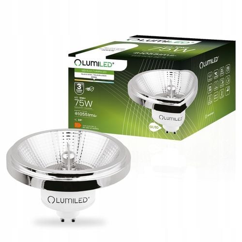 Żarówka LED AR111 ES111 GU10 10W = 75W 1055lm 4000K Neutralna 24° na Arena.pl