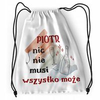 Plecak Dla Piotra Sportowy Szkolny Worek Torba Z Nadrukiem Ze Zdjęciem